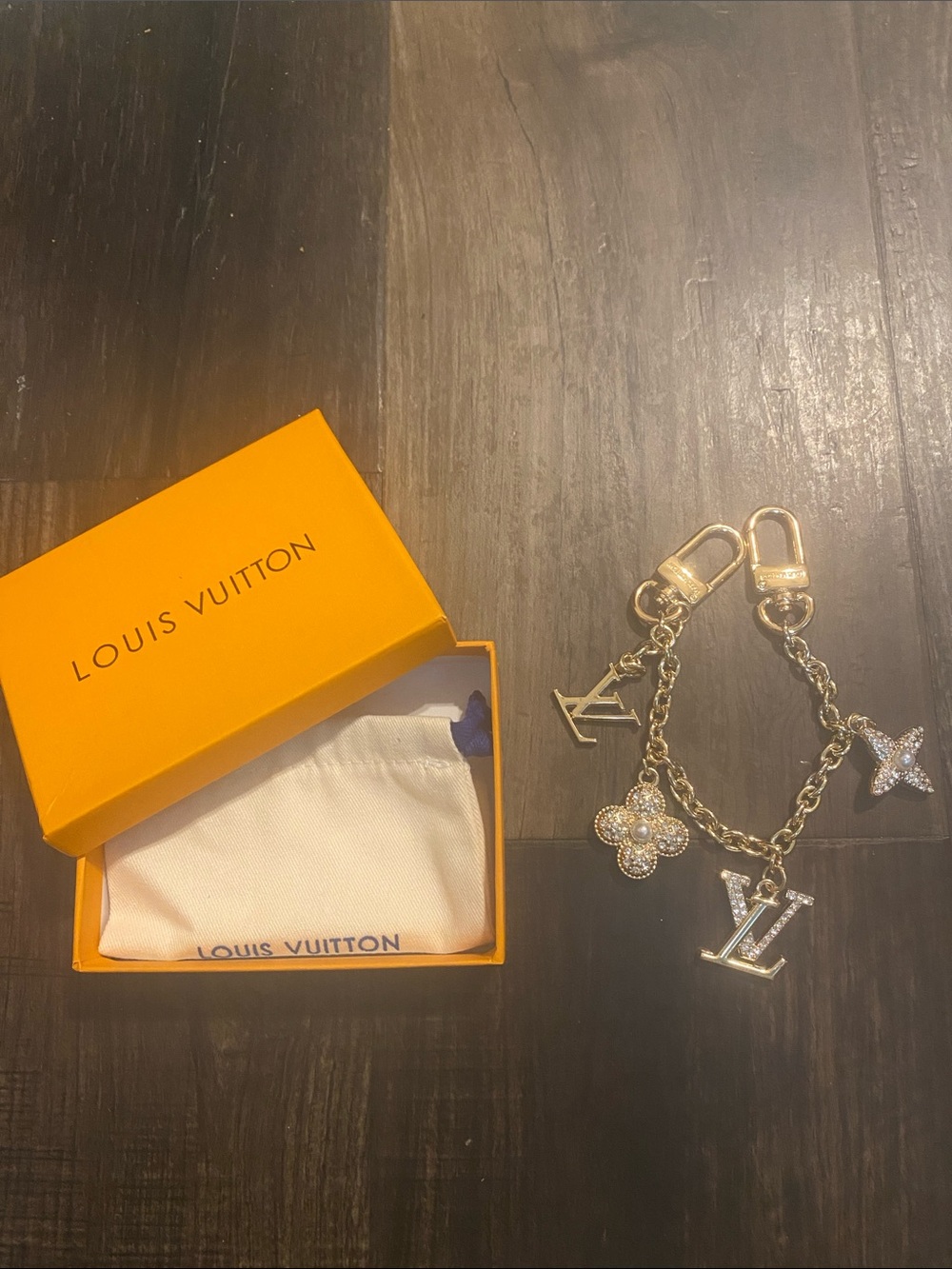 Louis Vuitton LV Monogram Bag Charms with Crystal Accents - Picture 6 of 6